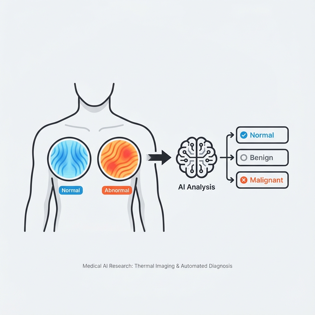 Thermal imaging breast cancer detection workflow